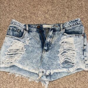 Bullhead Light Blue Denim Shorts
